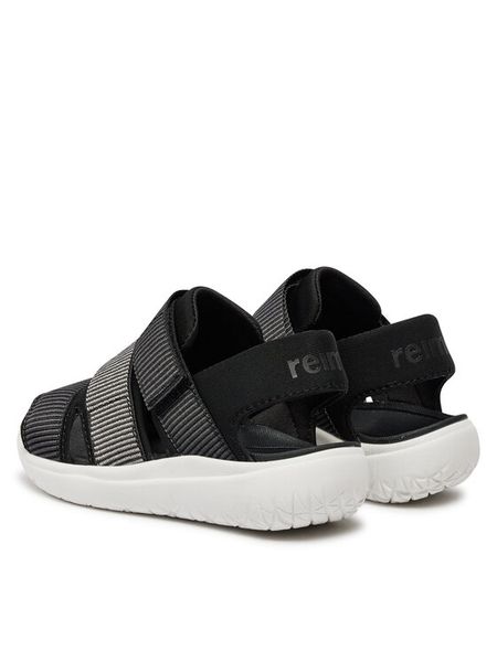 Reima Sandały 5400133A Czarny. Czarne sandały chłopięce Reima, z materiału, bez zapięcia. Za 128.99 zł.
