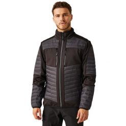 Męska Hybrydowa Kurtka Termiczna EVolve. Czarne kurtki sportowe męskie Regatta, m, bez wzorów, z puchu, trekkingowe. Za 227.99 zł.