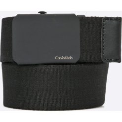 Calvin Klein Jeans - Pasek. Czarne paski damskie Calvin Klein Jeans, w paski, z bawełny. W wyprzedaży za 119.90 zł.
