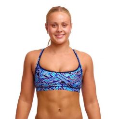 Funkita Dames bikini topje Blue Bits. Niebieskie bikini damskie FUNKITA, bez wzorów. Za 160.00 zł.