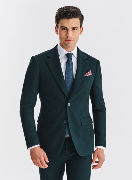 PAKO LORENTE – Zielona marynarka garniturowa. Zielone marynarki męskie Pako Lorente, bez wzorów, z elastanu, młodzieżowe. Za 999.99 zł.