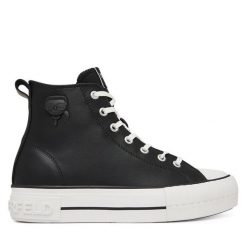 Trampki KARL LAGERFELD. Czarne trampki i tenisówki damskie KARL LAGERFELD, bez wzorów, bez zapięcia. Za 749.99 zł.