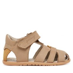 Sandały Primigi. Brązowe sandały chłopięce Primigi, bez zapięcia. Za 259.99 zł.