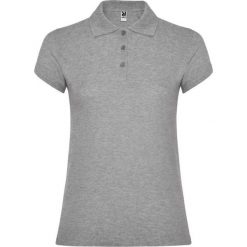 Damska Koszulka Polo W Gwiazdki. Szare koszulki sportowe damskie ROLY, xl, bez wzorów, bez kołnierzyka, bez ramiączek. Za 50.99 zł.