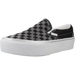 Buty VANS CLASSIC SLIP-ON PLATFORM Czarny. Czarne obuwie sportowe damskie Vans, bez wzorów, z tkaniny, sportowe, bez zapięcia. Za 362.73 zł.