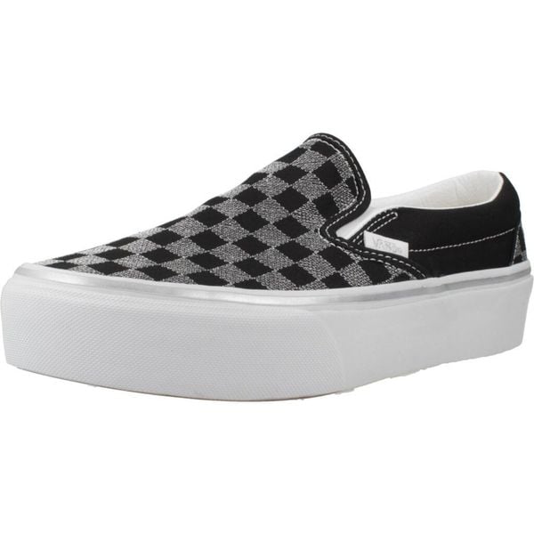 Buty VANS CLASSIC SLIP-ON PLATFORM Czarny. Czarne obuwie sportowe damskie Vans, bez wzorów, z tkaniny, sportowe, bez zapięcia. Za 362.73 zł.