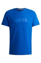 T-shirt męski BOSS RN Medium Blue niebieski (50503276-423). Niebieskie t-shirty męskie Boss, m, bez wzorów, sportowe, bez kołnierzyka. Za 129.00 zł.