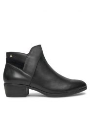 Pikolinos Botki W1U-8732C2 Czarny. Czarne botki damskie Pikolinos, ze skóry, bez obcasa, na płaskiej podeszwie, bez zapięcia. Za 489.99 zł.