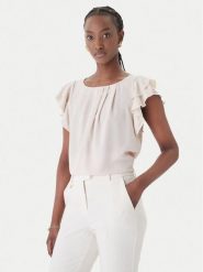 Rinascimento Bluzka CFC0127449003 Beżowy Regular Fit. Brązowe bluzki damskie Rinascimento, m, bez wzorów, z syntetyku, bez kołnierzyka, bez ramiączek. Za 249.99 zł.