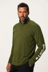 Męska Koszulka funkcyjna z długim rękawem FLEXNAMIC® fitness QuickDry. Zielone koszulki sportowe męskie JAY-PI, m, bez wzorów, z elastanu, bez kołnierzyka, bez ramiączek, na fitness i siłownię. Za 191.99 zł.