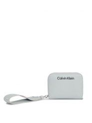 Calvin Klein Portfel Gracie K60K611688 Szary. Szare portfele damskie Calvin Klein, bez wzorów, ze skóry. Za 239.99 zł.
