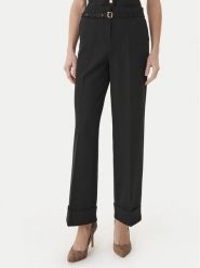 Guess Spodnie materiałowe W6GB17 W1894 Czarny Regular Fit. Czarne spodnie materiałowe damskie Guess, xl, z aplikacjami, z materiału. Za 669.99 zł.