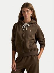 Polo Ralph Lauren Bluza 211971699501 Brązowy Relaxed Fit. Brązowe bluzy damskie Polo Ralph Lauren, m, bez wzorów, z bawełny, bez kaptura. Za 859.99 zł.