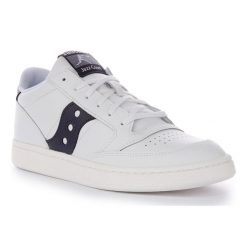 Buty do chodzenia dla dorosłych Saucony Jazz Court. Białe obuwie sportowe damskie Saucony, bez wzorów, trekkingowe. Za 270.00 zł.