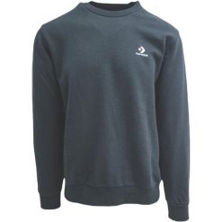 Bluza męskie Converse Emb Crew Ft. Czarne bluzy męskie Converse, m, bez wzorów, z bawełny, bez kaptura. Za 290.00 zł.