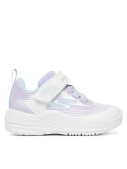 Skechers Sneakersy Microspec Advance 303575N/WLVM Biały. Białe buty sportowe dziewczęce Skechers, bez wzorów, z materiału, bez zapięcia. Za 119.99 zł.
