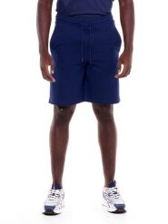 Szorty z bawełna z zamek błyskawiczny na co dzień. Niebieskie krótkie spodenki sportowe męskie LEONE 1947 APPAREL, xl, bez wzorów, z bawełny, na fitness i siłownię. Za 126.26 zł.