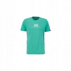 MĘSKA KOSZULKA SPOTROWA Alpha Basic T-SHIRT ML 118533-676. Zielone koszulki sportowe męskie Alpha Industries, l, bez wzorów, z bawełny, sportowe, bez kołnierzyka. Za 116.99 zł.