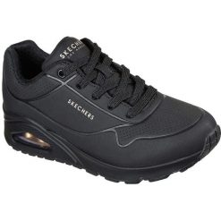 Buty sportowe damskie Skechers Stand On Air. Czarne obuwie sportowe damskie Skechers, bez wzorów, z materiału. Za 364.00 zł.