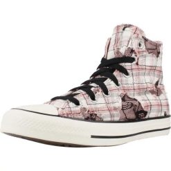 Buty CONVERSE A22402C Rose. Czerwone obuwie sportowe damskie Converse, bez wzorów, z tkaniny, na fitness i siłownię. Za 320.99 zł.