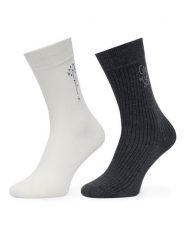 Liu Jo Skarpety długie 2F6079 T0300 Szary. Szare skarpety damskie Liu Jo, bez wzorów, z bawełny. Za 199.99 zł.