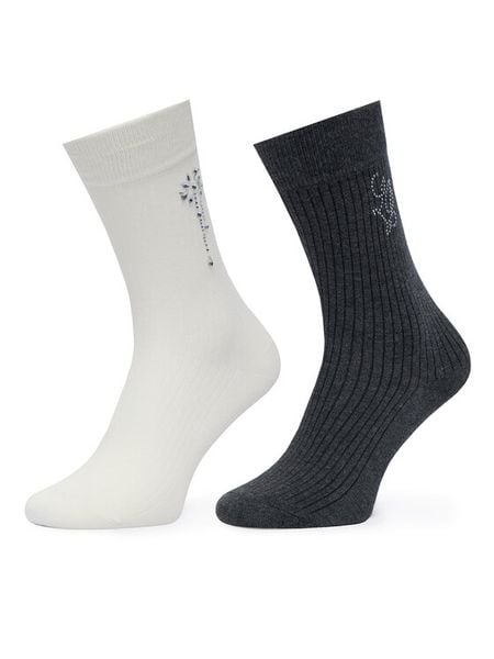 Liu Jo Skarpety długie 2F6079 T0300 Szary. Szare skarpety damskie Liu Jo, bez wzorów. Za 199.99 zł.