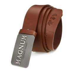 Pasek skórzany BELTIMORE r.90-105 cm W29 brązowy. Brązowe paski damskie bez wzorów. Za 82.49 zł.