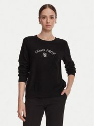 Liu Jo Sport Sweter TF6037 MS049 Czarny Regular Fit. Czarne swetry damskie Liu Jo Sport, s, bez wzorów, z syntetyku, sportowe, bez kołnierzyka, bez ramiączek, bez kaptura. Za 649.99 zł.