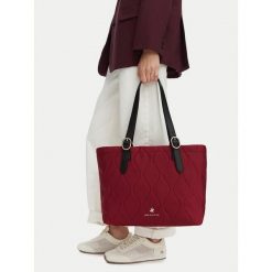 Torebka Beverly Hills Polo Club. Czerwone torebki do ręki damskie Beverly Hills Polo Club, bez wzorów, bez dodatków. Za 199.99 zł.