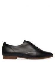 Caprice Półbuty 9-23200-46 Czarny. Czarne półbuty damskie Caprice, bez wzorów, ze skóry, bez obcasa, na płaskiej podeszwie, bez zapięcia. Za 273.99 zł.
