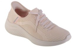 Buty do chodzenia damskie Skechers Slipins Ultra Flex 30 Brilliant. Brązowe obuwie sportowe damskie Skechers, bez wzorów, z materiału, trekkingowe. Za 299.99 zł.