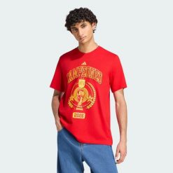 Spain Home WC26 Winner T-Shirt Men. Czerwone t-shirty męskie Adidas, m, bez wzorów, z bawełny, bez kołnierzyka. Za 149.00 zł.