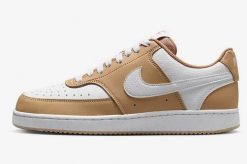 Buty Nike Court Vision Low Next Nature Beżowy/Biały. Białe obuwie sportowe damskie Nike, bez wzorów, z gumy, na fitness i siłownię, nike court. Za 375.00 zł.