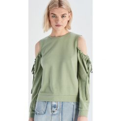 Bluza z bufiastymi rękawami - Zielony. Bluzy damskie marki Sinsay. Za 39.99 zł.