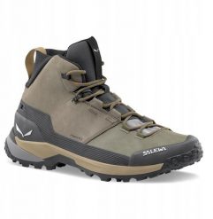 Buty Puez Leather Mid PTX-Bungee Cord-Onyx-UK 10 (44,5). Trekkingi męskie Salewa. Za 839.99 zł.