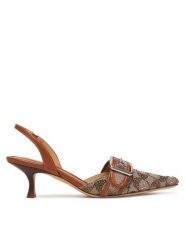 Coach Czółenka CCV94 Brązowy. Brązowe czółenka damskie Coach, bez wzorów, ze skóry, bez obcasa, bez zapięcia. Za 1,149.00 zł.