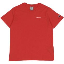 Koszulka damska Champion SS Tee 117535. Czerwone t-shirty damskie Champion, xs, bez wzorów, bez kołnierzyka. Za 135.82 zł.