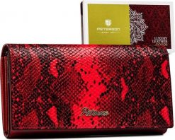 Peterson Duży portfel damski z podwójną sekcją na bilon Peterson NoSize. Portfele damskie Peterson, bez wzorów. Za 223.75 zł.