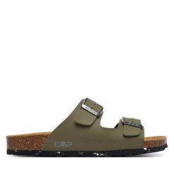 Klapki CMP. Brązowe klapki damskie CMP, bez wzorów, bez obcasa. Za 189.99 zł.