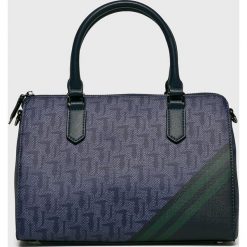 Trussardi Jeans - Torebka. Fioletowe torby na ramię damskie TRUSSARDI JEANS, bez wzorów, z jeansu, casualowe, średnie, bez dodatków. W wyprzedaży za 399.90 zł.