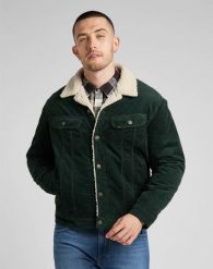 LEE SHERPA JACKET MĘSKA KURTKA SZTRUKSOWA SZTRUKS KELP L87AQEIN 112321556. Kurtki męskie Lee, l, bez wzorów, ze sztruksu, bez kaptura. Za 389.99 zł.