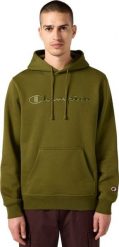 Champion Bluza męska Hooded Sweatshirt oliwkowa 220271 GS585 S. Zielone bluzy męskie Champion, m, bez wzorów, bez kaptura. Za 248.99 zł.