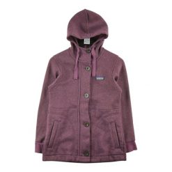 Second life - Kurtka polarowa dla kobiet - Jak nowy. Fioletowe kurtki damskie Patagonia, bez wzorów, z polaru, bez kaptura. Za 255.56 zł.