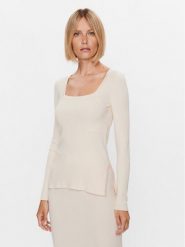Max Mara Leisure Sweter Timore 23336603 Écru Slim Fit. Swetry damskie Max Mara Leisure, l, bez wzorów, z wiskozy, bez kołnierzyka, bez ramiączek, bez kaptura. Za 559.99 zł.