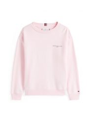 Tommy Hilfiger Bluza KS0KS00640 Różowy Regular Fit. Czerwone bluzy dla dziewczynek Tommy Hilfiger, bez wzorów, z bawełny, bez ramiączek, bez kaptura. Za 249.99 zł.