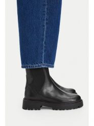 Lasocki Botki CEO-RST-58126-02 Czarny. Czarne botki damskie Lasocki, ze skóry, bez obcasa, na płaskiej podeszwie, bez zapięcia. Za 279.99 zł.
