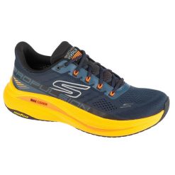 Buty do biegania męskie, Max Cushioning Propulsion. Niebieskie buty sportowe męskie Skechers, bez zapięcia, do biegania. Za 529.99 zł.
