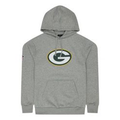 Bluza z kapturem Green Bay Packers NFL. Szare bluzy męskie New Era, m, bez wzorów, z bawełny, z kapturem. Za 208.65 zł.