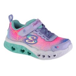 Buty sportowe Sneakersy dziewczęce, Flutter Heart Lights. Buty sportowe dziewczęce Skechers, bez wzorów, bez zapięcia, trekkingowe. Za 249.99 zł.