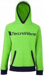 Męska bluza z kapturem Tecnifibre Fleece Hoodie. Zielone bluzy męskie TECNIFIBRE, m, bez wzorów, z bawełny, z kapturem. Za 99.99 zł.